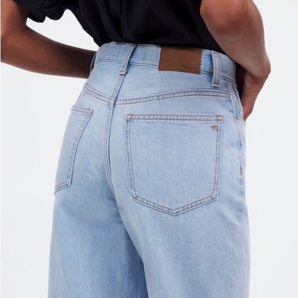 Madewell The Perfect Vintage Wide-Leg Crop Jean Light Wash (26) - Picture 2 of 6